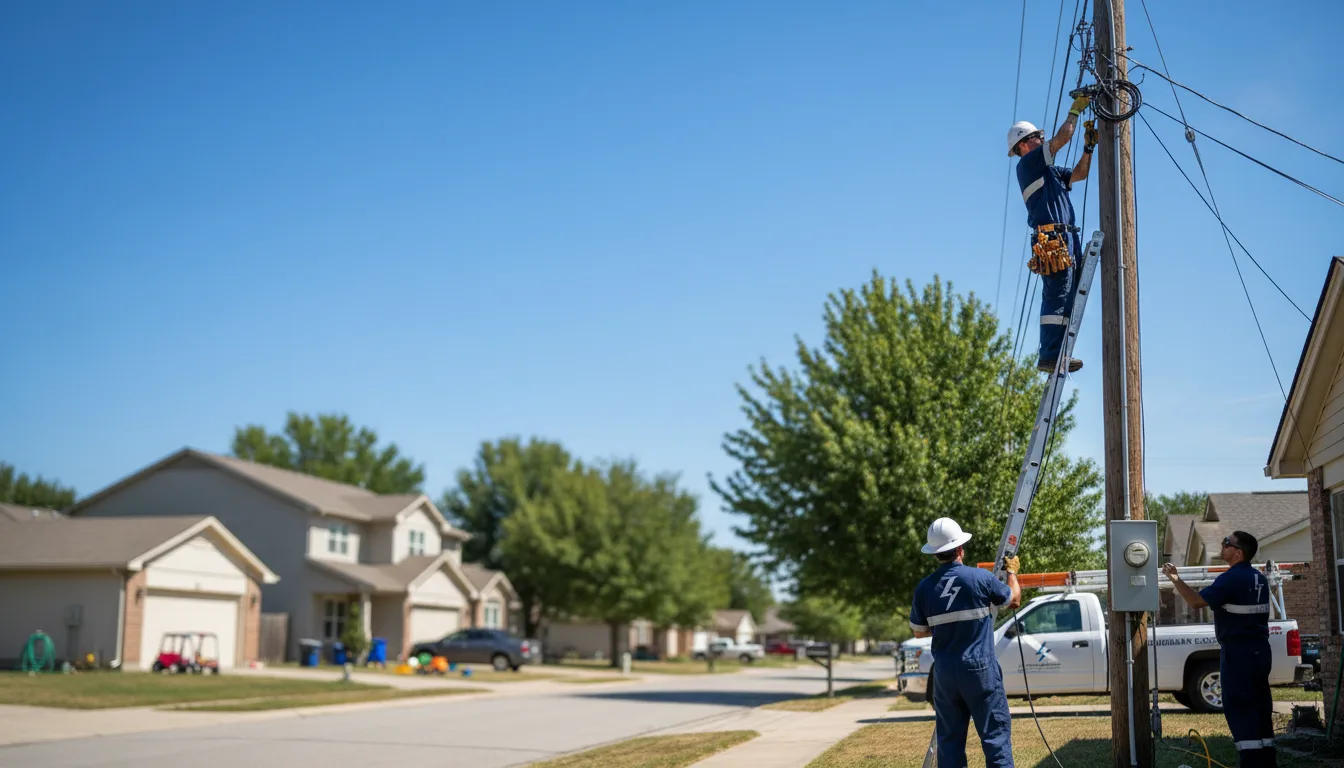 Residential electrician providing installation services in Stilwell, KS